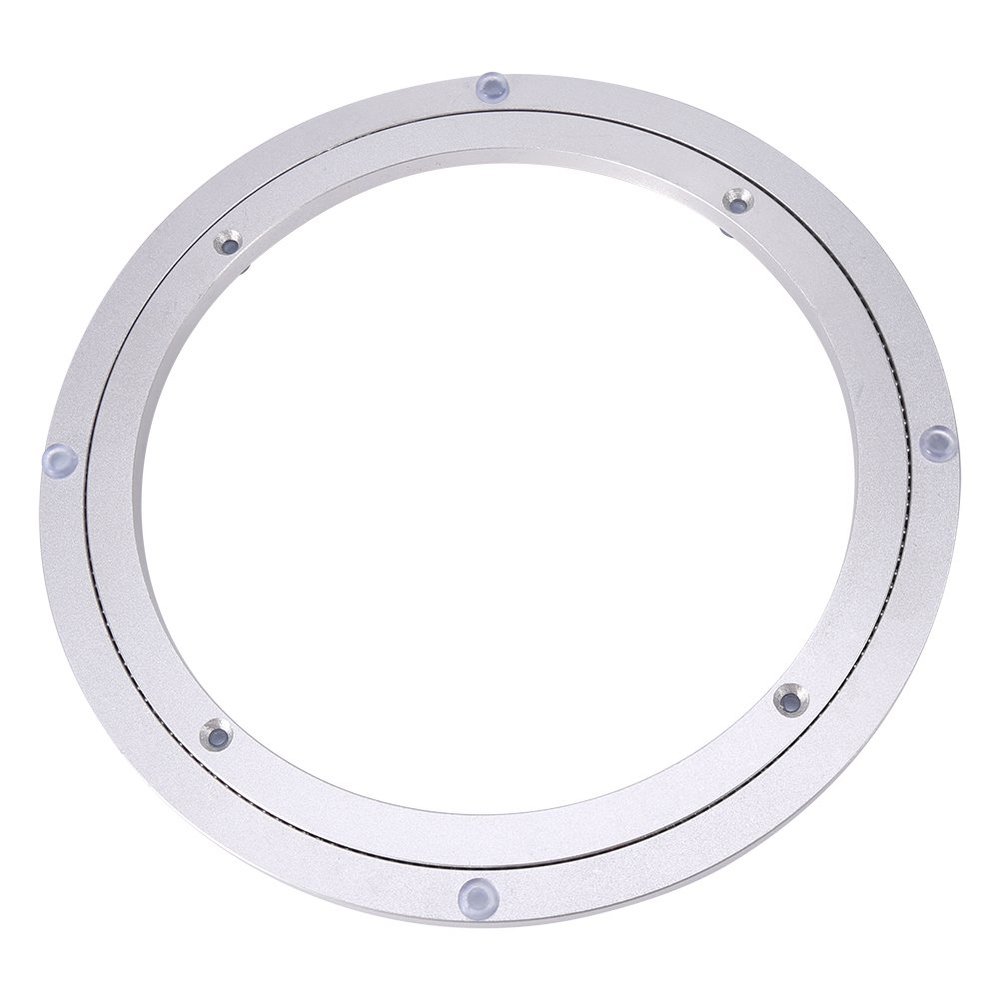 Rotating Turntable, TV Monitor Stand Swivel Plate Round Dining Table Bearing Turntable, Rotating Hardware Turntable, Solid (#04)