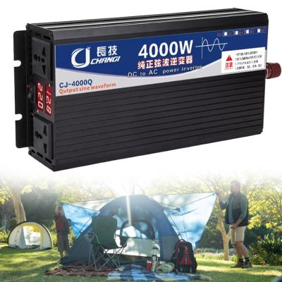 Lakenbroade 3000W 4000W 5000W Heavy Duty Pure Sine Wave Power Inverter DC12V 24V 48V 60V /72V to AC110V /220V with LED Display,48V4000W