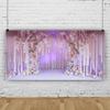 Vie Savaran 12x6ft Flower Wall Backdrop Spring Flower Arches White Hanging Floral Romantic Photography Background Party Princess Bride Wedding Birthday Portrait Studio Photo Props Polyester view 3