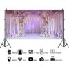 Vie Savaran 12x6ft Flower Wall Backdrop Spring Flower Arches White Hanging Floral Romantic Photography Background Party Princess Bride Wedding Birthday Portrait Studio Photo Props Polyester view 4