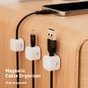 12 Pack Cable Clips, Cord Organizer, Cord Holder for Nightstand, Magnetic Cord Organizer, Strong Adhesive Charging Cable Keeper, Clip Holder view 2