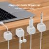 12 Pack Cable Clips, Cord Organizer, Cord Holder for Nightstand, Magnetic Cord Organizer, Strong Adhesive Charging Cable Keeper, Clip Holder view 3
