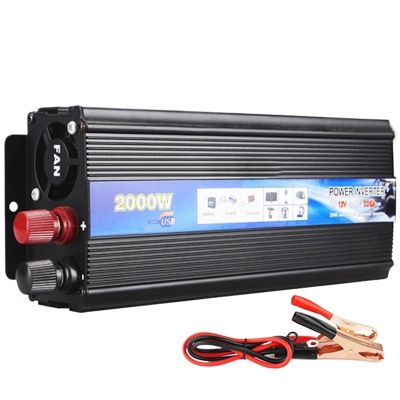 JDOUNFMO Car Power Inverter 12v 24V 220v Car Voltage Converter 500W 1000W 2000W 3000W Portable Inverter with USB Charger (Color : 12v to 220v 1000W)