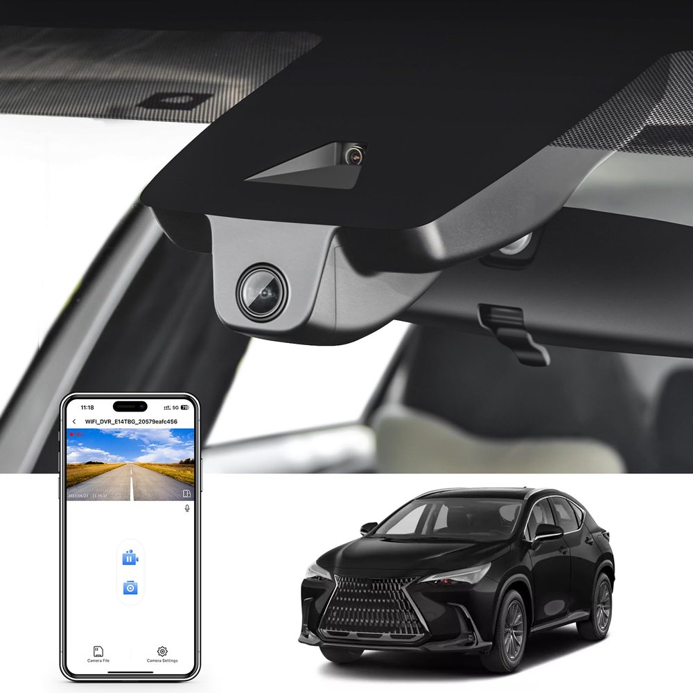 Mangoal 4K Dash Cam Custom for Lexus NX 2022 2023 2024 2025 2026(Model C), NX350 250 300 450h,OEM Look, UHD 2160P Video,WiFi & App,Loop Recording,Easy to Install,64GB Card