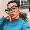 VOOGLAM Oversized Square Eyeglasses Green for Women Blue Light Block Vernetta-9594-10 view 2