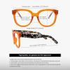VOOGLAM Oversized Square Eyeglasses Green for Women Blue Light Block Vernetta-9594-10 view 3