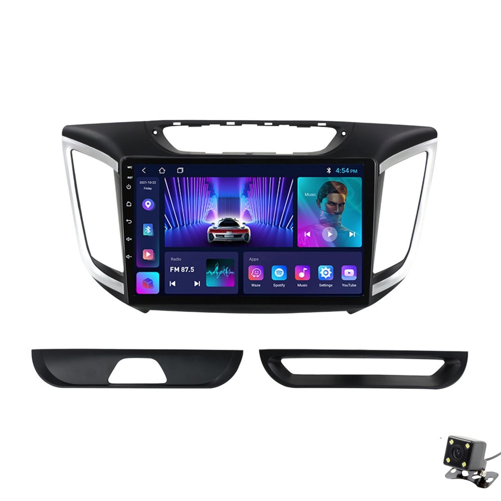 ADMLZQQ Double Din Car Stereo Multimedia with Bluetooth and 9" Touchscreen Android 12 for Hyundai IX25 2015-2019,with GPS/Car-Play Android/SWC/Backup Camera/Mirror Link/4G WiFi,M100cp
