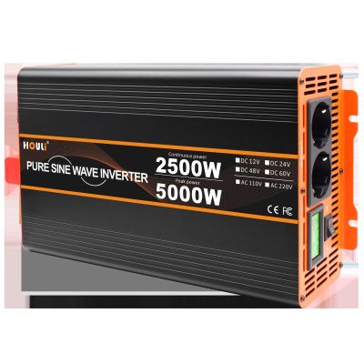JZRYQJGJ Pure Sine Wave 3000W 5000W 6000W Inverter 12V 24V 48V to 220V 230V Solar Power Inverters Voltage Off Grid Converter (Color : 5000W-220V-12V-Remot)