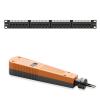 iwillink 24-Port Cat6A Patch Panel and Punch Down Tool with 110 Blade Type view 1