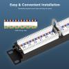 iwillink 24-Port Cat6A Patch Panel and Punch Down Tool with 110 Blade Type view 4