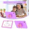 ACEMO for Samsung Galaxy Tab A9 Plus 11 inch with Screen Protector, Kickstand, Stand, Shoulder Strap, Cute Rugged Tablet Cover for Kids Girls for Galaxy Tab A9+ (SM-X210/X216/X218) Pink Purple view 4