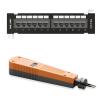 iwillink 12-Port Cat6A Patch Panel and Punch Down Tool with 110 Blade Type view 1