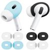 A-Focus Fit in Case for AirPods Pro 2nd Ultra Thin Ear Tips Replacement Silicone Dust Proof Anti-Scratch Eartips Earbuds Cover Accessories Compatible with AirPods Pro 2 Black White Blue 4 Pairs view 1