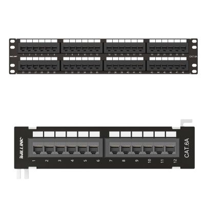 iwillink 48-Port Cat6A Patch Panel and 12-Port Cat6A Patch Panel