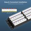 iwillink 48-Port Cat6A Patch Panel and 12-Port Cat6A Patch Panel view 4