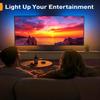 Perlegear AuraFrame Pre-Assembled TV Wall Mount with LED Lights for 26-65 inch TVs up to 99 lbs, Max VESA 400x400mm, Swivel, Extension, Tilt, TV Backlights with Music Sync, Fits 16/12 Wood Studs view 4