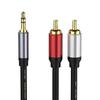 3.5mm to RCA Audio Auxiliary AUX Stereo Y Splitter Cable, 3.5mm to 2-Male RCA Adapter Stereo AUX Cord AV Cable for Smartphones, MP3, Tablets, Speakers, Home Theater, HDTV (1.5M/4.9FT) view 3