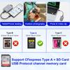 CFexpress Type A/SD Dual Slot Card Reader USB-C, 10Gbps USB 3.2 Gen 2, Compatible with CFexpress Type A/SD Card, Aluminum Adapter view 4