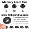 A-Focus Memory Foam Tips for Beats Studio Buds+ / Fit Pro/Solo Buds Replacement Comfortable Eartips Earbuds Compatible with Beats Fit Pro/Studio Buds/Studio Buds + Black L/M/S 3 Pairs view 4