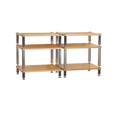 AVplay AV-605018-2 Row Audio Table HiFi Amplifier Rack Shock-Absorbing Nail Stand Rack TV Cabinet Equipment Rack (2 Row 3 Layer-3)
