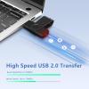 1GB USB Flash Drive 20 Pack, AGECASH A Memoria USB 2.0 Thumb Drive Swivel Metal Bulk Flash Drive USB Drive Multi Pack Pendrive Jump Drive Memory Stick with Keychain (Black, 20PCS 1GB) view 2