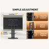 Perlegear Floor TV Stand with Mount for 32-86" TVs up to 132 lbs, Tall TV Stand with Pegboard and 6 Height Settings, TV Swivel Stand with Wooden Base, Max VESA 600x400mm PGFS13 view 2