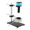 Microscope Kit 720p 14MP HDMI USB Microscope Camera Rotatable Boom Table Stand 18CM Working Distance for Phone PCB Check Repair Welding Microscope Lens Adapters (Color : HDMI USB) view 1
