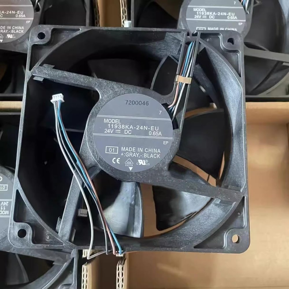 11938KA-24N-EU 4-Wire (120x120x38mm) 24V 0.65A Projector Cooling Fan