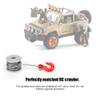 QANYEGN 25T Servo Winch Roller, Remote Control Vehicle Parts, Aluminum RC Track Winch Upgrade Parts(siery red) view 2