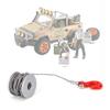 QANYEGN 25T Servo Winch Roller, Remote Control Vehicle Parts, Aluminum RC Track Winch Upgrade Parts(siery red) view 3