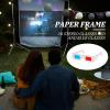salbsever 10 Pairs 3D Paper Glasses for Movies, Movie Glasses, 3D Glasses Red and Cyan Lens White Frame Anaglyph Glasses Cardboard for Movies, Folded in Protective Sleeve view 4