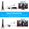 AUTERCO TV Antenna Indoor for Smart TV, Long Range HD Digital Antennas with Signal Booster for Local Channels, Easy Installation, Support 4K 8K 1080p VHF UHF All Older TV's, 9.8FT Coaxial Cable view 2