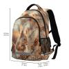 ALAZA Cute Squirrels Pine Cones Backpacks Travel Laptop Daypack School Book Bag for Men Women Teens Kids view 3