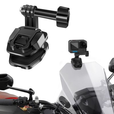 REYGEAK Motorcycle Windshield Clip for GoPro,Motorcycle Windshield Camera Clamp,Aluminum Alloy Go-Pro Mount for GoPro Hero13/12/11/10/9,DJI Osmo 360/Action 5/4/3