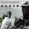 REYGEAK Motorcycle Windshield Clip for GoPro,Motorcycle Windshield Camera Clamp,Aluminum Alloy Go-Pro Mount for GoPro Hero13/12/11/10/9,DJI Osmo 360/Action 5/4/3 view 2