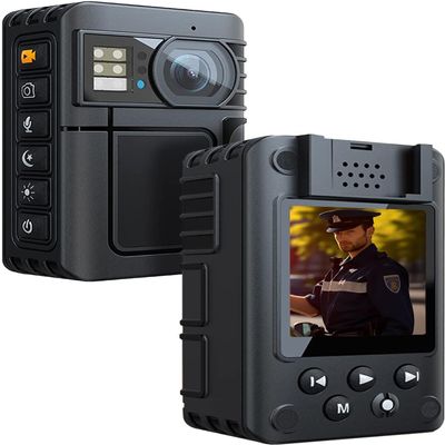 ONCHEER 1080P Body Camera, 64GB Patrol Police Body Worn Camera with Night Vision, Waterproof Wearable Personal Body cam with Shoulder Clip, 10h Record for Law Enforcement/Sporting Trip