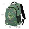 ALAZA Seamless Pattern Of A Cartoon Crocodile and Crocodile Riding Skateboard Backpacks Travel Laptop Daypack School Book Bag for Men Women Teens Kids view 3