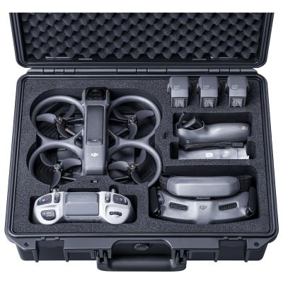 Lykus Titan AT200 Waterproof Hard Case for DJI Avata 2,Goggles 3(Not N3),RC Motion 3,FPV Remote Controller 3, Support Up to 7 batteries [CASE ONLY]