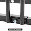 QWORK Sturdy 2-Bike Floor Stand, Powder-Coated Steel Bike Rack for Indoor/Outdoor Use, Compatibility with 22-28 Inch Wheels, Max Tire Width 2.15 Inch view 3