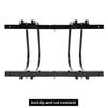 QWORK Sturdy 2-Bike Floor Stand, Powder-Coated Steel Bike Rack for Indoor/Outdoor Use, Compatibility with 22-28 Inch Wheels, Max Tire Width 2.15 Inch view 4