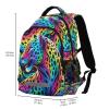ALAZA Rainbow Leopard Seamless Pattern Backpacks Travel Laptop Daypack School Book Bag for Men Women Teens Kids view 3