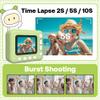 Andoer Kids Instant Print Camera Kids Camera 1080P Digital Camera for Kids 2.4 Inch IPS Screen 10X Zoom with Thermal Printing Paper Color Pens Neck Strap 32GB TF Card Gift for Children Boys Girls view 4