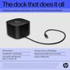 HP Thunderbolt 4 Dock 120W G4 (4J0A2AA), 13-in-1 USB C Docking Station with Max 100W Charging, 4 Displays 4K Display, Ethernet Port, 6 USB Ports, HDMI, 2 Displayport for Laptop, MacOS, ChromeOS, PC view 3
