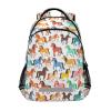 ALAZA Colorful Horses Backpacks Travel Laptop Daypack School Book Bag for Men Women Teens Kids view 1