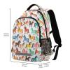 ALAZA Colorful Horses Backpacks Travel Laptop Daypack School Book Bag for Men Women Teens Kids view 3
