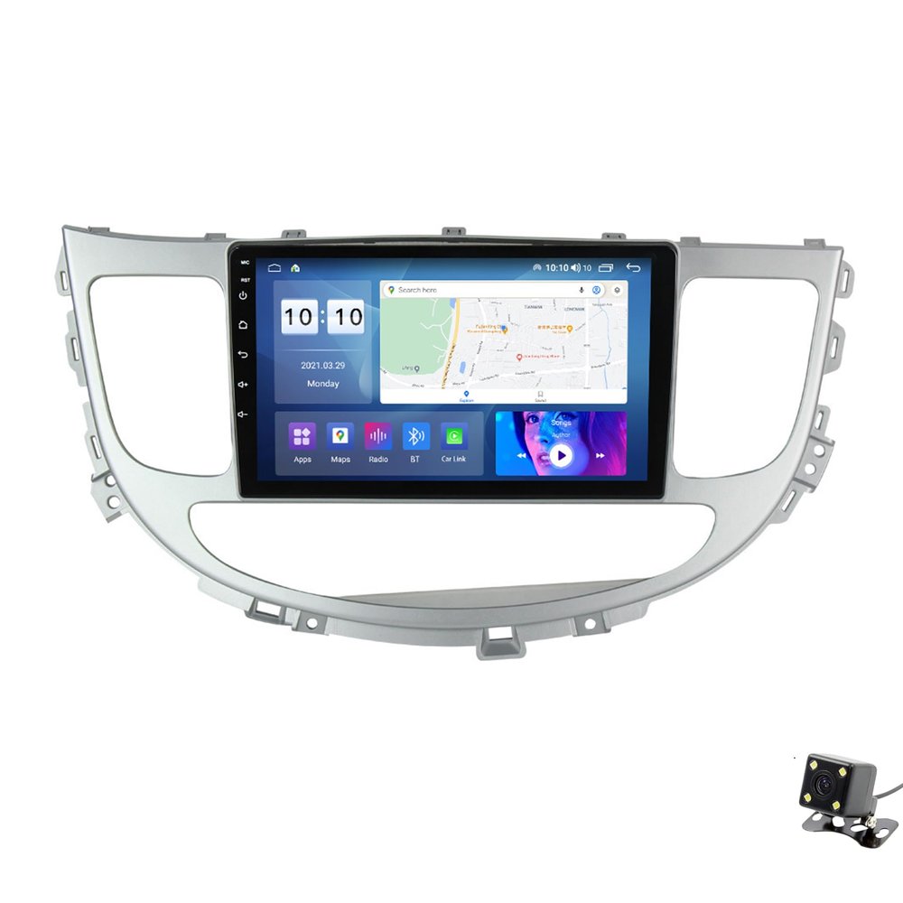 ADMLZQQ Car Stereo 9" Android 12 Double Din Bluetooth Autoradio for Hyundai Rohens Genesis 2008-2013,Touchscreen Radio with GPS Car-Play Bluetooth SWC Backup Camera 5G WiFi AM/FM,M300s