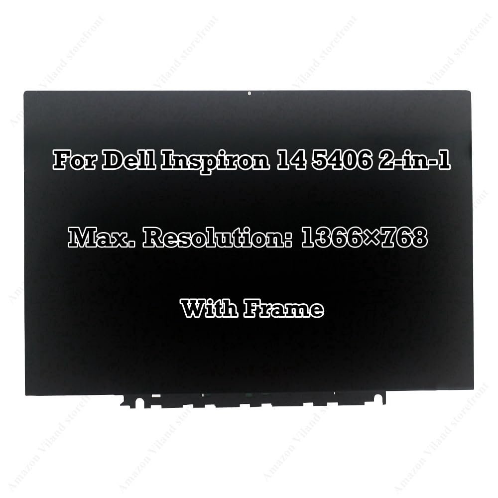 14.0" Replacement for Dell Inspiron 14 5406 LCD LED Display Touch Screen Digitizer Assembly with Frame (HD)