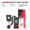 GDBGJPKM TA630A TA630B Digital Light Meter Illuminance Lux Meter Backlight LCD Display 0.1~200000LUX/0.01~20000FC Light Sensor Tester (Color : TA630B) view 2