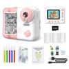 Andoer Instant Kids Photo Camera, 1080P 2.4"" Instant Print Camera for Kids with Thermal Printing Paper Color Pens Neck Strap, Boys and Girls Ages 3-12, Pink view 1