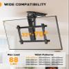 Perlegear Electric Ceiling TV Mount with Remote for 32-70 inch Flat and Curved Screen TVs up to 88 lbs, Max VESA 600x400, Motorized TV Ceiling Mount Flip Down for Flat Roof, Drop Down Ceiling Mount view 2